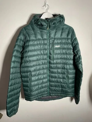 Alpkit men's down quilted jacket coat M VGC green padded walking hiking casual - Image 1 of 4