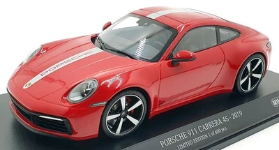 Minichamps 1/18 Scale 155 067326 Porsche 911 Carrera 4S 2019 Carmine - Image 1 of 4