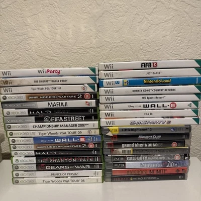 Massive Bundle of Mixed Video Game CASES ONLY - Wii - Xbox 360 - PS3 x32 - Image 1 of 2