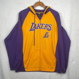 Los Angeles Lakers NBA Adidas Full Zip Up Hoodie/Jacket Mens Medium - Picture 1 of 16