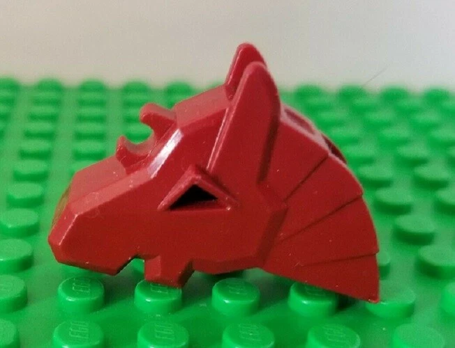 LEGO Caballo de Batalla Armadura Cabeza Rojo Oscuro Ninjago Hobbit Castillo Caballero Minifigura Foto 1 de 1