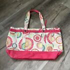 Thirty One Easy Breezy Citrus Medallion Large Tote Bag Beach Overnight Nice !!