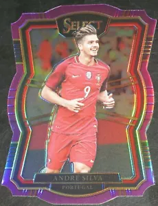 2017-18 Select Andre Silva púrpura troquelado #/149 entresuelo Portugal #163 - Imagen 1 de 2