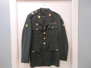 United States US Army Green Jacket Blazer DeRossi & Son Men's Size 37R - Picture 1 of 10