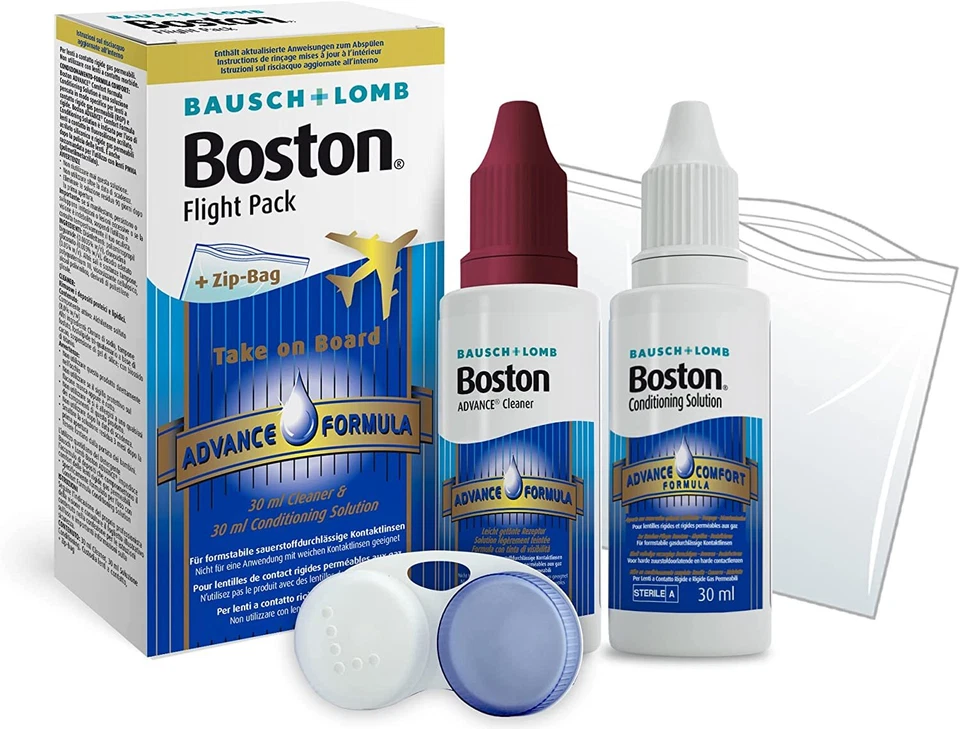 BAUSCH & LOMB Flight Pack für harte Linsen je 1x 30 ml Cleaner und Conditioner Boston Advance