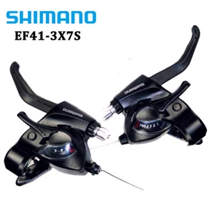 SHIMANO ST-EF41 3x7 21Speed MTB Bicycle Bike Shifters Set Trigger Shifter Brake - Picture 1 of 11