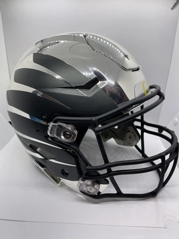 2020 Rose Bowl Oregon Ducks Riddell SpeedFlex Football Team Issued Helmet Chrome Cover