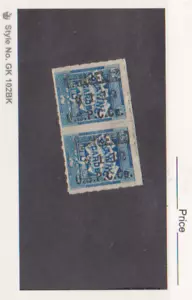 US Scott #RF3 U.S.P.C. CO. Pair MHOG Playing Card Stamp Type Dated 6-1-1918 - Picture 1 of 2