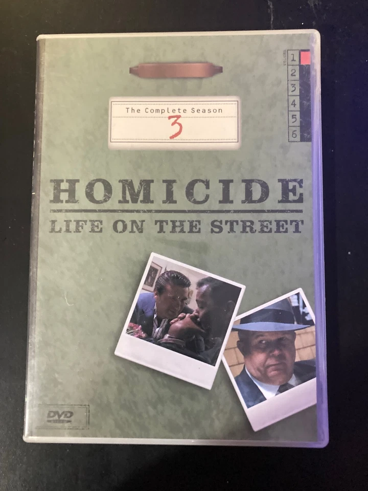 Homicide: Life on the Street TV Series Season 3 DVD Case and Disc 1 Only - Image 1 of 1