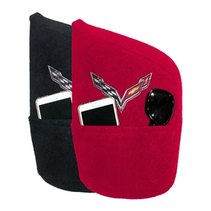 Quality Terry Velour Console Cover for 2015-2018 Chevy Corvette [C7 Logo] - Picture 1 of 7