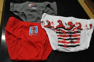 NEW MARVEL SPIDERMAN BOYS COTTON UNDERWEAR BRIEF BOTTOMS SET OF 3 - SIZE 2-3 - Picture 1 of 1