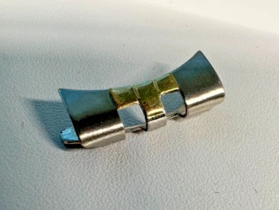 Genuine&Authentic 1960s ROLEX USA 14K and STEEL END PIECE, 19MM JUBILEE BRAC - Image 1 of 4