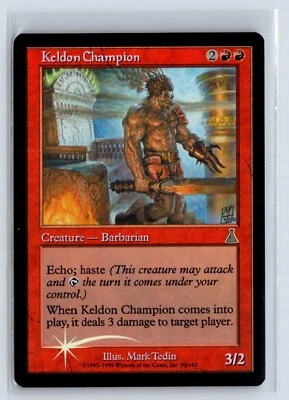FOIL Keldon Champion Urza's Destiny Uncommon – MTG Magic the Gathering Card - Image 1 of 2