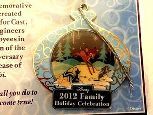 Disney Cast 2012 Family Holiday Celebration Ornament Bambi 70th Anniversary Xmas - Picture 1 of 3