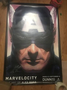 Alex Ross signed Marvelocity Captain America Poster 🔥🔥🔥🔥 - Picture 1 of 6