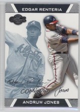 2007 Topps Co-Signers Blue /250 Andruw Jones Edgar Renteria #57.2