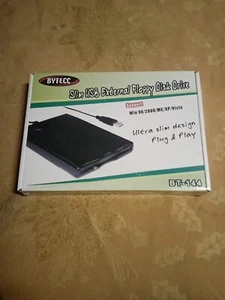 Bytecc Slim USB External Floppy Disk Drive Bt-144/ New In Sealed Box - Picture 1 of 15