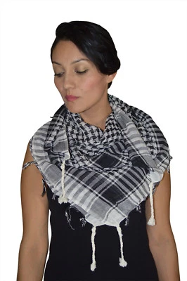 Shawls Scarves Hijab Palestine Scarf Wrap Cover-Up Woven Reversible Lightweight - Image 1 of 3