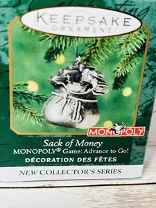 Hallmark Keepsake Miniature Ornament 2000 Sack of Money #1 Monopoly Game Series - Picture 1 of 2