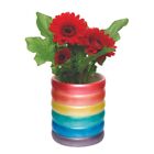 Baker Ross-Rainbow Ceramic Flowerpots - Pack of 2, Plant Pots for Kids, Craft