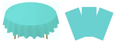 Manteles de plástico desechables 84"" (paquete de 3) Foto 1 de 4