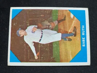 1960 Fleer 棒球伟人队 # 3 贝比·鲁斯(名人堂)- 纽约洋基队 (VG/EX) — 第 1/3 张图片