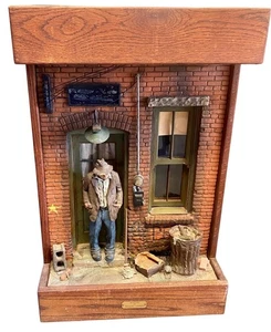 Michael Garman beleuchtetes Stadtbild Diorama Skulptur 70er Jahre - Bild 1 von 15