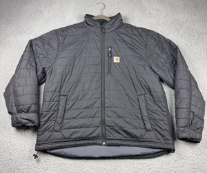 Carhartt Puffer Jacket Coat Rain Defender Insulated Mens XL Relaxed Fit Black - Bild 1 von 9