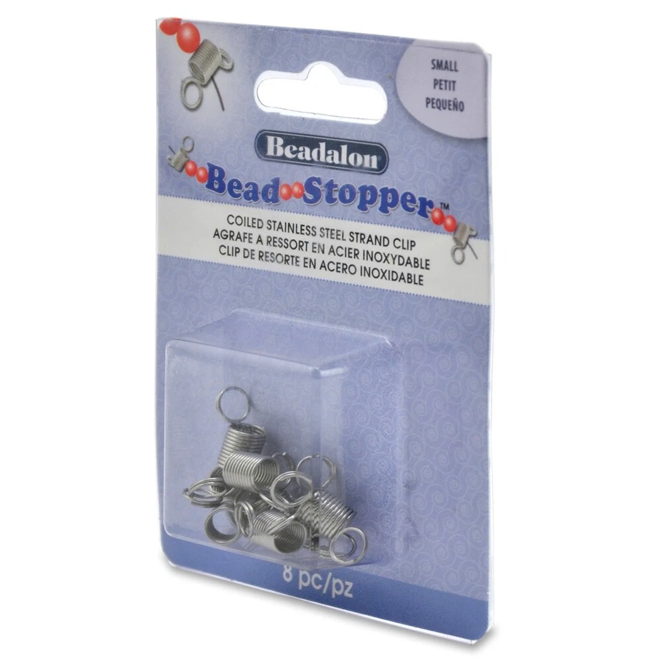 Beadalon® Bead Stopper™ Clips Small Size 8 Stück halten Perlen an Ort und... - Bild 1 von 1