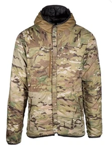 Beyond Alpha Lochi Military Reversible Black Multicam Zip Up Jacket Men Small - Picture 1 of 11