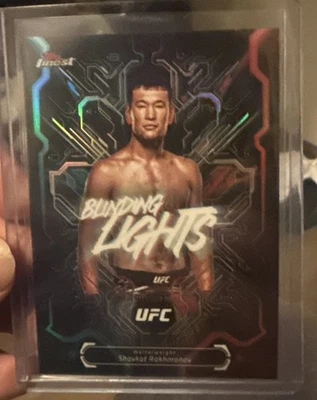 2025 Topps Finest UFC SHAVKAT RAKHMONOV Blinding Lights Case Hit #BL-15 SSP  - Image 1 of 2