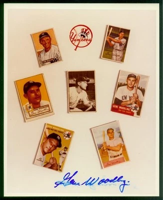 107, Gene Woodling, Original Firmado/Autógrafo, Foto 8x10, Yankees de Nueva York Foto 1 de 4