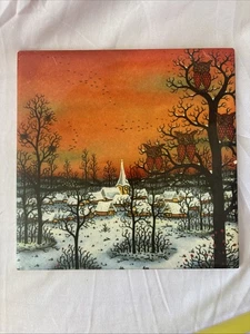 Landscape with Houses and Trees at Dusk by the artist Manfred Horn Tile - Picture 1 of 13