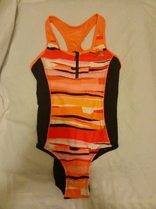 NWT! Zero Xposur Girls Zipper Front Swimsuit One Piece Size Small 7/8 Color... - Picture 1 of 6