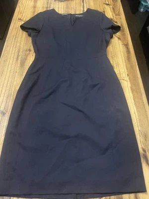 Brooks Brothers Black Italian Wool Women’s Size 6 Sheath Dress Professional - Image 1 of 4