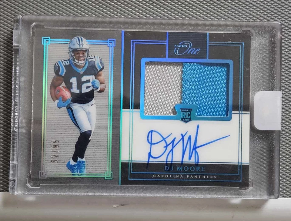 2018 Panini One # 37 DJ Moore RC RPA Jersey Auto /99 - Image 1 of 4