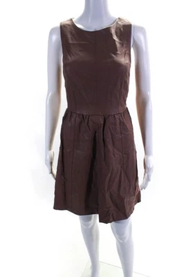 Vestido para mujer The Limited imitación cuero plisado sin mangas línea A rosa talla 4 Foto 1 de 4