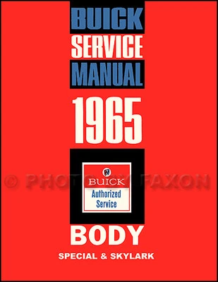 1965 Buick Special e Skylark Body Repair Shop Manual Livro de Serviço Sportwagon - Imagem 1 de 2