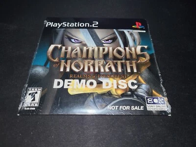 Champions of Norrath Realms of EverQuest Demo Disc Playstation 2 PS2 NEW SEALED! - Image 1 of 2