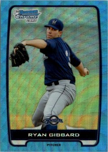 2012 Bowman Chrome Draft Draft Picks Blue Wave Refractors #BDPP105 Ryan Gibbard