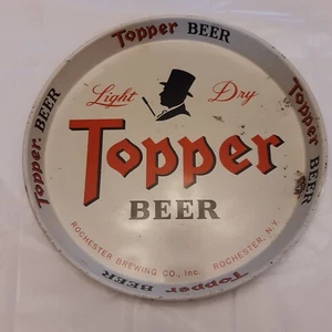 Vintage Topper Bier Tablett, 40er Jahre, 11 3/4" einige kleinere Roststellen. - Bild 1 von 4