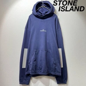Rare STONE ISLAND LIGHTGAUZED FLEECEHOODIE Men’s Navy Size S - Picture 1 of 10