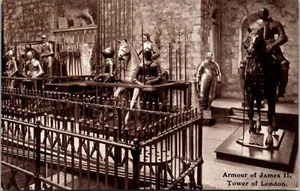 Postal Armadura de James II Torre de Londres Inglaterra - Imagen 1 de 2