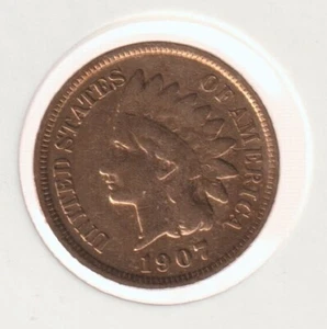 Rare Old West 1907 Native American Indian Head Penny US Coin Collection Lot #60 - Picture 1 of 2