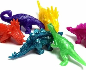 STRETCHY DINOSAUR TOYS BOYS GIRLS SQUISHIE FIDGET BIRTHDAY PARTY BAG FILLERS - Picture 1 of 5