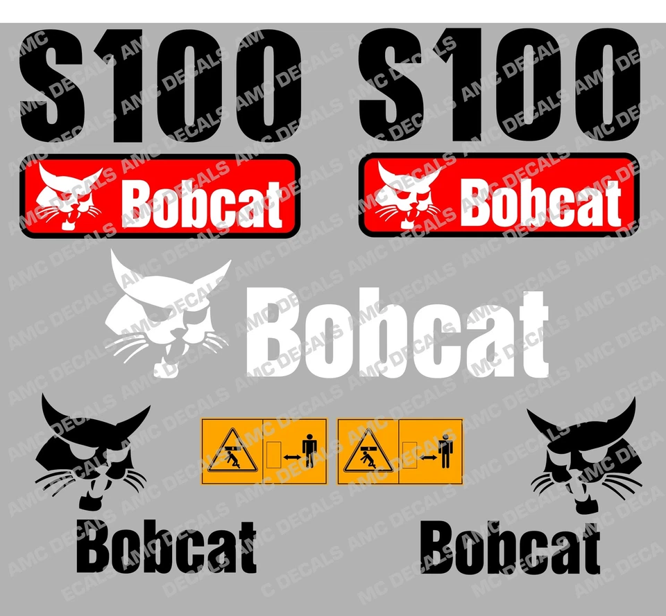 BOBCAT S100 SKID STEER DECAL STICKER SET