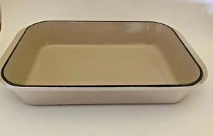 Le Creuset #40 Lasagne Backform emailliert Gusseisen beige Made in France - Bild 1 von 9