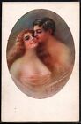 CD003 ART DECO a/s VILLA COUPLE Lovers Romance in FRAME TOPLESS LADY