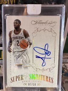 2013-14 PANINI FLAWLESS KYRIE IRVING AUTO AUTOGRAPH GOLD PRIZM #/10 SEALED RARE