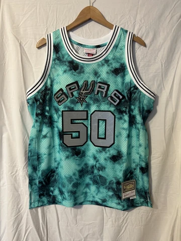MITCHELL & NESS 1998-99 San Antonio Spurs David Robinson Galaxy Mens Sz M Large Cover